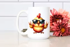 Funny Chicken Rocker Sign Clipart Product Image 2
