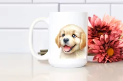 Cute Baby Golden Retriever Watercolor Product Image 2