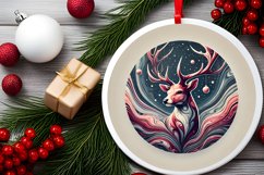 Round Christmas Ornament Sublimation|Clipart Product Image 1