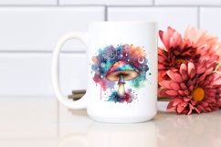 Magical Celestial Mushroom Watercolor Splash Product Image 2