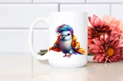 Aggressive Baby Dove Watercolor PNG Product Image 2