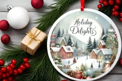 Pastel Holiday Delights Scene PNG Product Image 2
