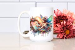 Baby Fairy on Canvas, Watercolor PNG Product Image 2