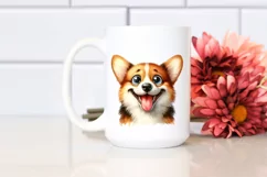 Crazy Pembroke Welsh Corgi | Sublimation | Clipart Product Image 2