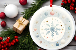 Round Christmass Ornament PNG Product Image 2