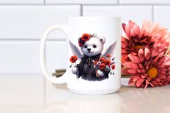 Gothic Baby Polar Bear Watercolor Product Image 2