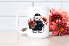 Gothic Baby Polar Bear Watercolor Product Image 2