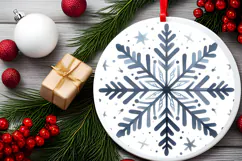 Round Christmass Ornament PNG Product Image 2