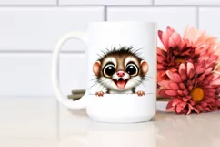 Crazy Weasel Watercolor Funny | Sublimation | Clipart Product Image 2