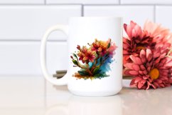 Whimsical Stained Rhododendron Clipart Product Image 2