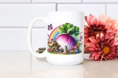 Fairy House Vegetable Watercolor | Clipart Product Image 2