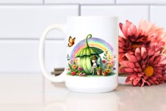 Fairy House and Colorful Flowers | Clipart Product Image 2