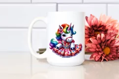 Baby Unicorn Square Dancer, Lively PNG Product Image 2