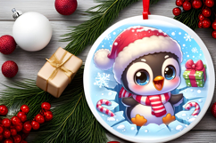 Round Christmass Ornament PNG Product Image 2