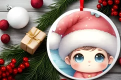 Cute Pastel Christmas Butterfly PNG Product Image 2