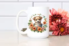 Smiling Baby Dog Nasturtium Cup | Sublimation Product Image 2