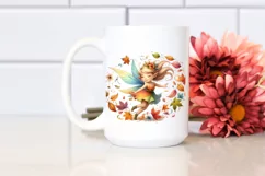 Colorful Autumn Fairy PNG Product Image 2