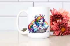 Baby Unicorn Nurse, Caring PNG Product Image 2