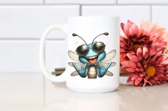 Funny Dragonfly Rocker Sign | Watercolor Clipart Product Image 2
