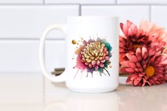 Colorful Abstract Chrysanthemum Splash | Sublimation Product Image 2