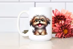 Cute Crazy Furrm Shih Tzu Watercolor Product Image 2