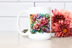 Watercolor Luxury Flower Splash Clipart Product Image 2