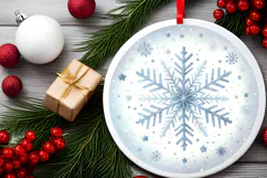 Round Christmass Ornament PNG Product Image 2