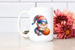 Watercolor Gnome Basketball Cute Product Image 2