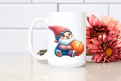 Watercolor Gnome Basketball Cute Product Image 2