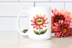 Funny Expressive Flower, High-Res PNG Product Image 2