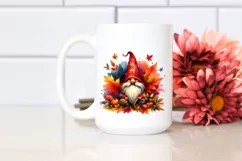 Vintage Autumn Gnome, PNG Product Image 2