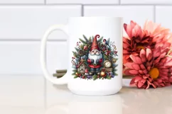 Detailed Watercolor Christmas Gnome, Transparent PNG Product Image 2