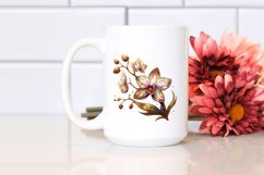 Wooden Orchid Clipart Product Image 2