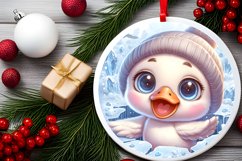 Round Christmas Ornament Sublimation|Clipart Product Image 1