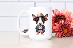Watercolor Baby Bull Terrier Clipart Product Image 2