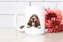 Funny Bloodhound Watercolor | Sublimation Clipart Product Image 2