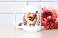 Watercolor Pomeranian Clipart Product Image 2