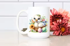 Colorful Swan in Egg Basket | Clipart Product Image 2