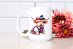 Colorful Cow with Polka Dancer&#039;s Costume, PNG Product Image 2