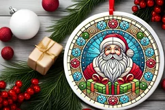 Round Christmas Ornament Sublimation|Clipart Product Image 1