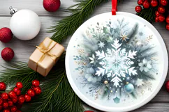 Round Christmass Ornament PNG Product Image 2