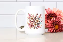 Pastel Stained Cherry Blossom, Transparent PNG Product Image 2