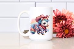 Baby Unicorn in Square Dancer&#039;s Outfit PNG Product Image 2