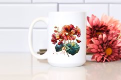 Detailed Stained Nasturtium | Clipart Product Image 2