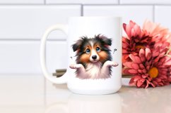 Watercolor Baby Collie Clipart Product Image 2