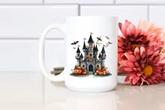 Funny Watercolor Halloween Sticker Clipart Product Image 2
