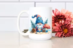 Colorful Gnome with Azzure Accents | Summer Clipart Product Image 2