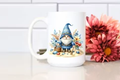 Colorful Gnome with Azzure Accents | Summer Clipart Product Image 2