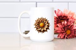 Sunflower Stained Watercolor Clipart Product Image 2