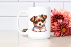 Watercolor Dog with Big Eyes PNG Product Image 2